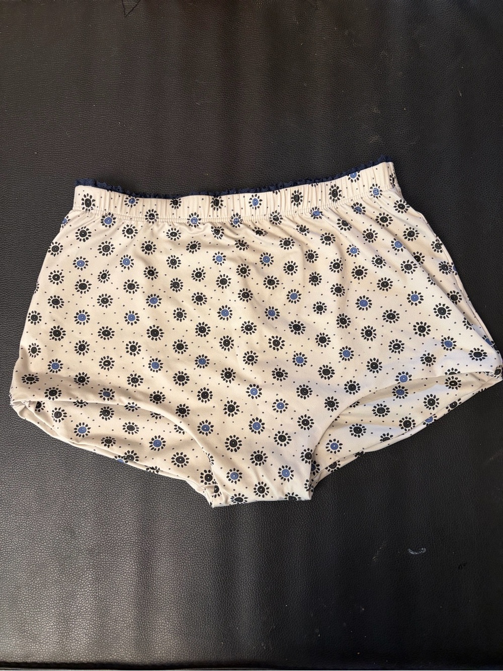 NEW Free People X Mare Perpetua Small Dawn bikini swim Bottom blue white printed